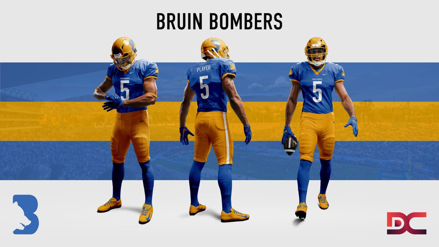 Bruin Bombers home jersey